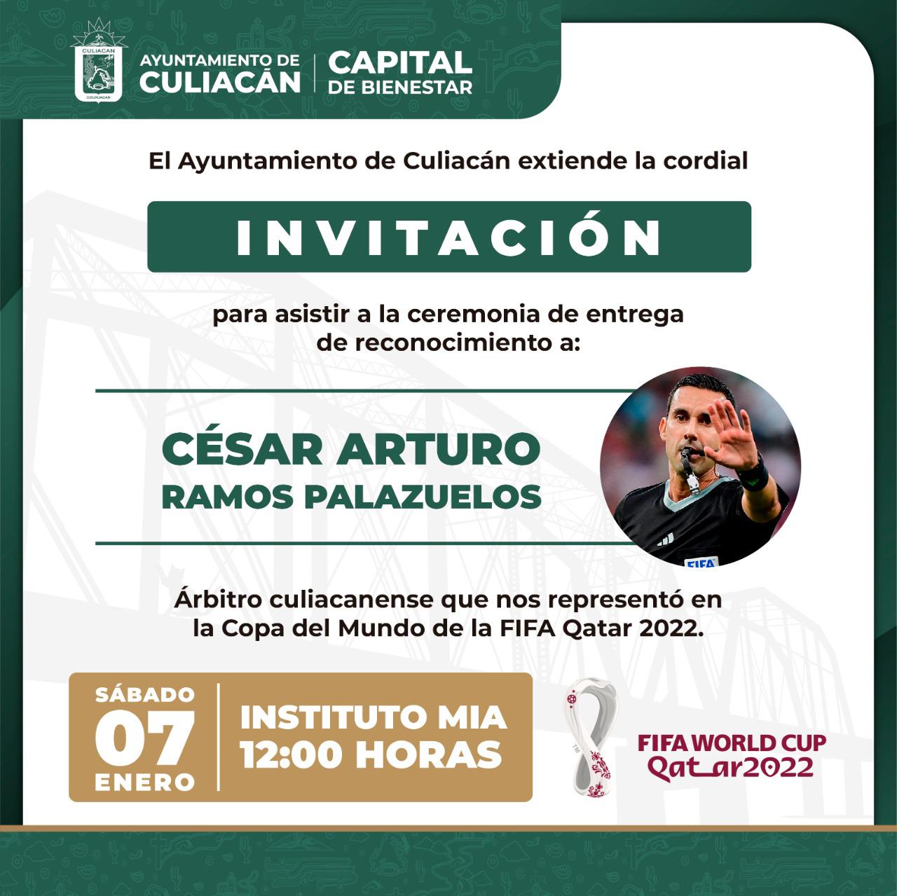 $!Reconocerán trayectoria de César Arturo Ramos en Culiacán