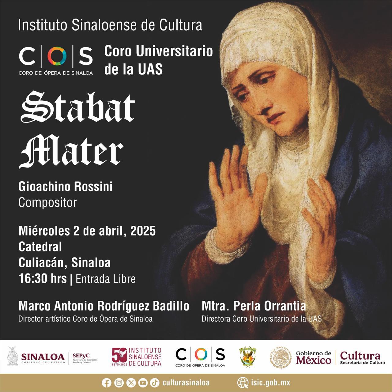 $!Cantará el Coro de la Ópera de Sinaloa ‘Stabat Mater’ en Catedral