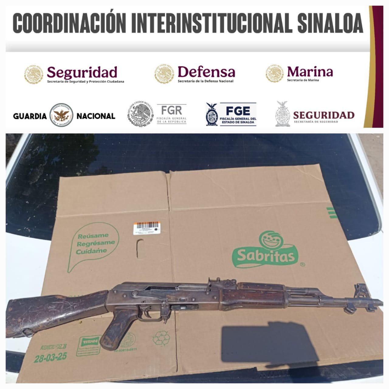 $!Asegura Guardia Nacional tres vehículos y dos armas tras operativo en Aguaruto