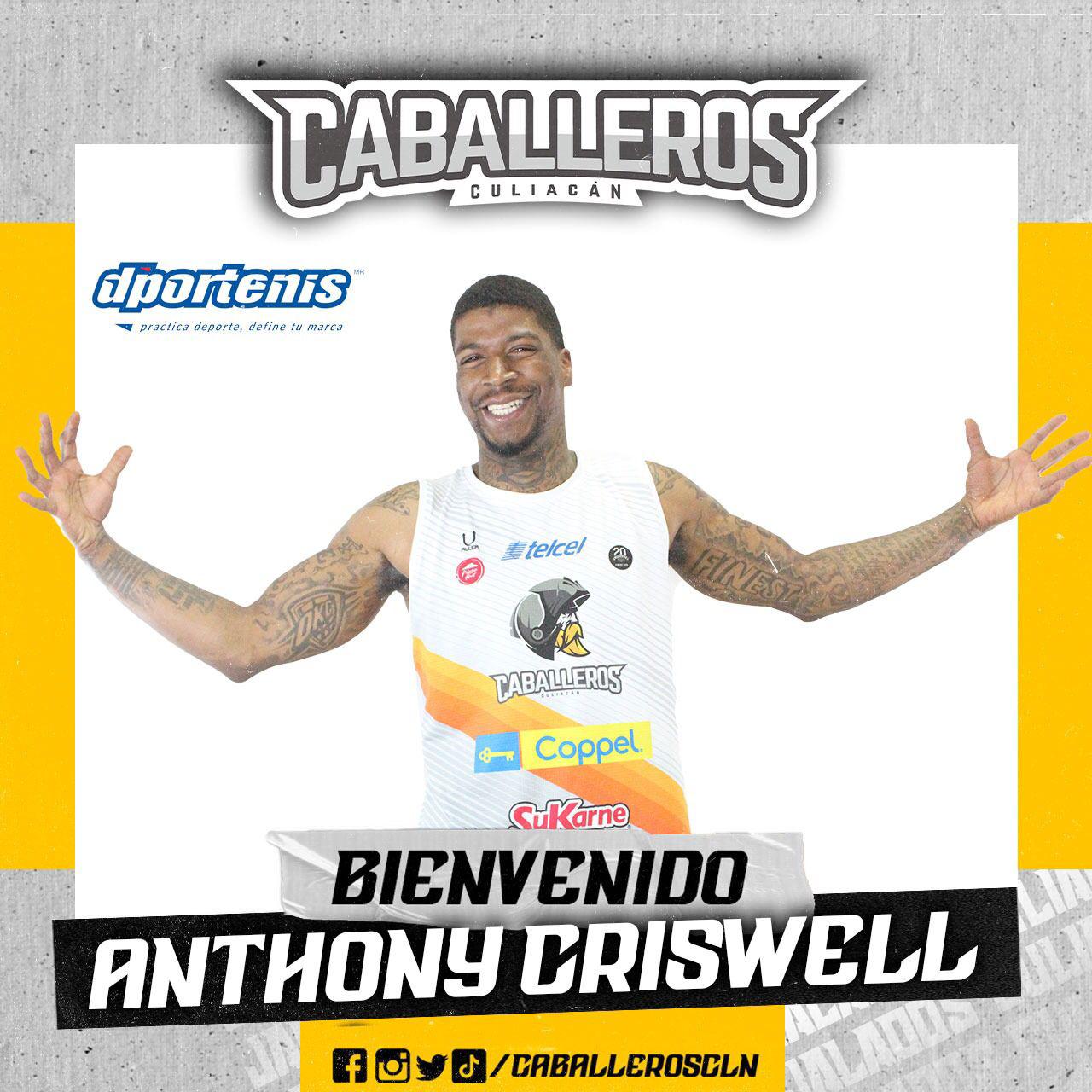 $!Caballeros de Culiacán aprieta tuercas y se refuerza con Anthony Criswell