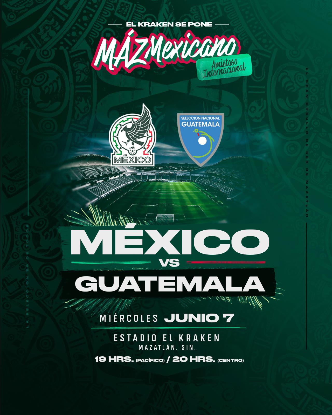 $!La Selección Mexicana jugará amistoso en el Kraken de Mazatlán