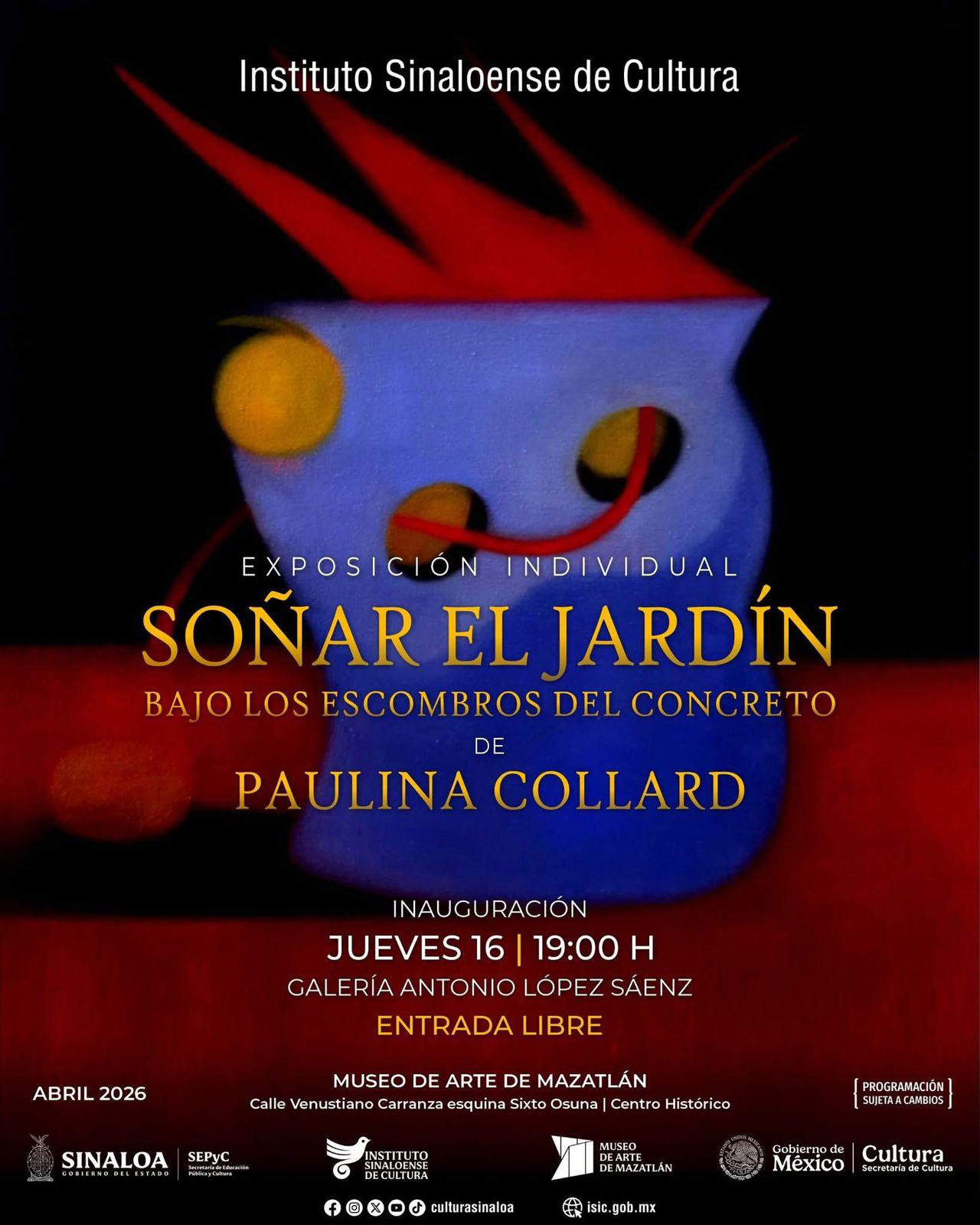 $!La exposición “Soñar el jardín bajo los escombros del concreto” abrirá al público este 16 de abril.