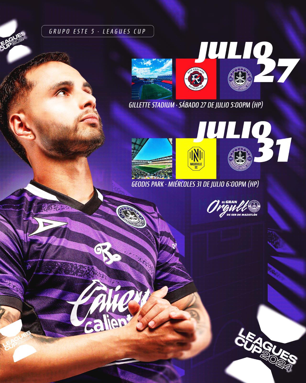 $!Mazatlán FC ya conoce su calendario para la Leagues Cup