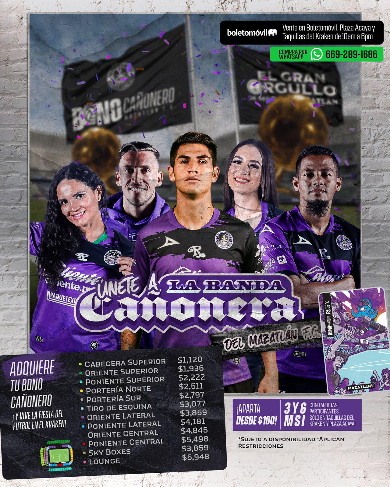 $!Mazatlán FC anuncia la venta de su Bono Cañonero para el Apertura 2022