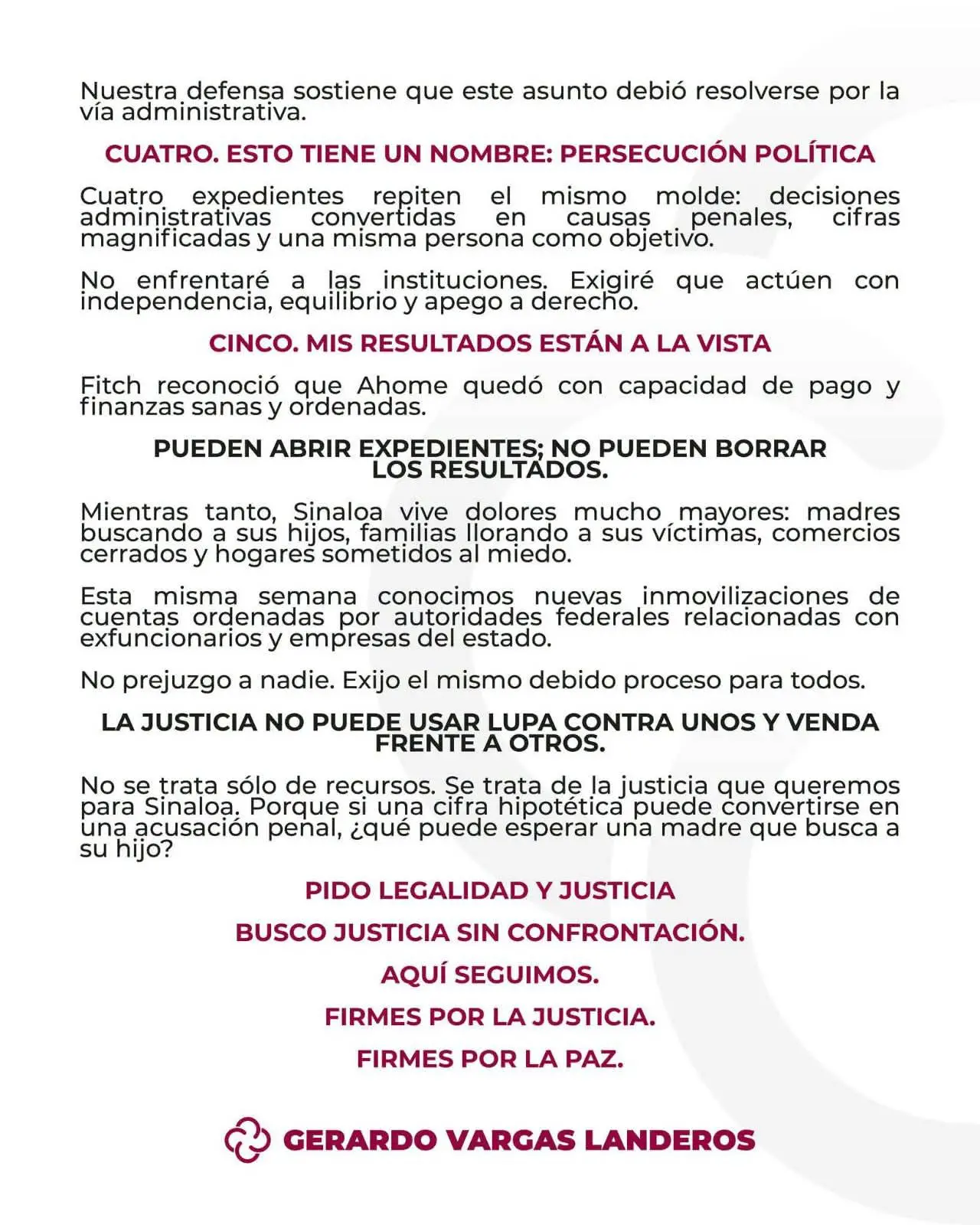 $!Vinculan a proceso a Gerardo Vargas por caso Extratimex; el ex Alcalde de Ahome acusa cacería política