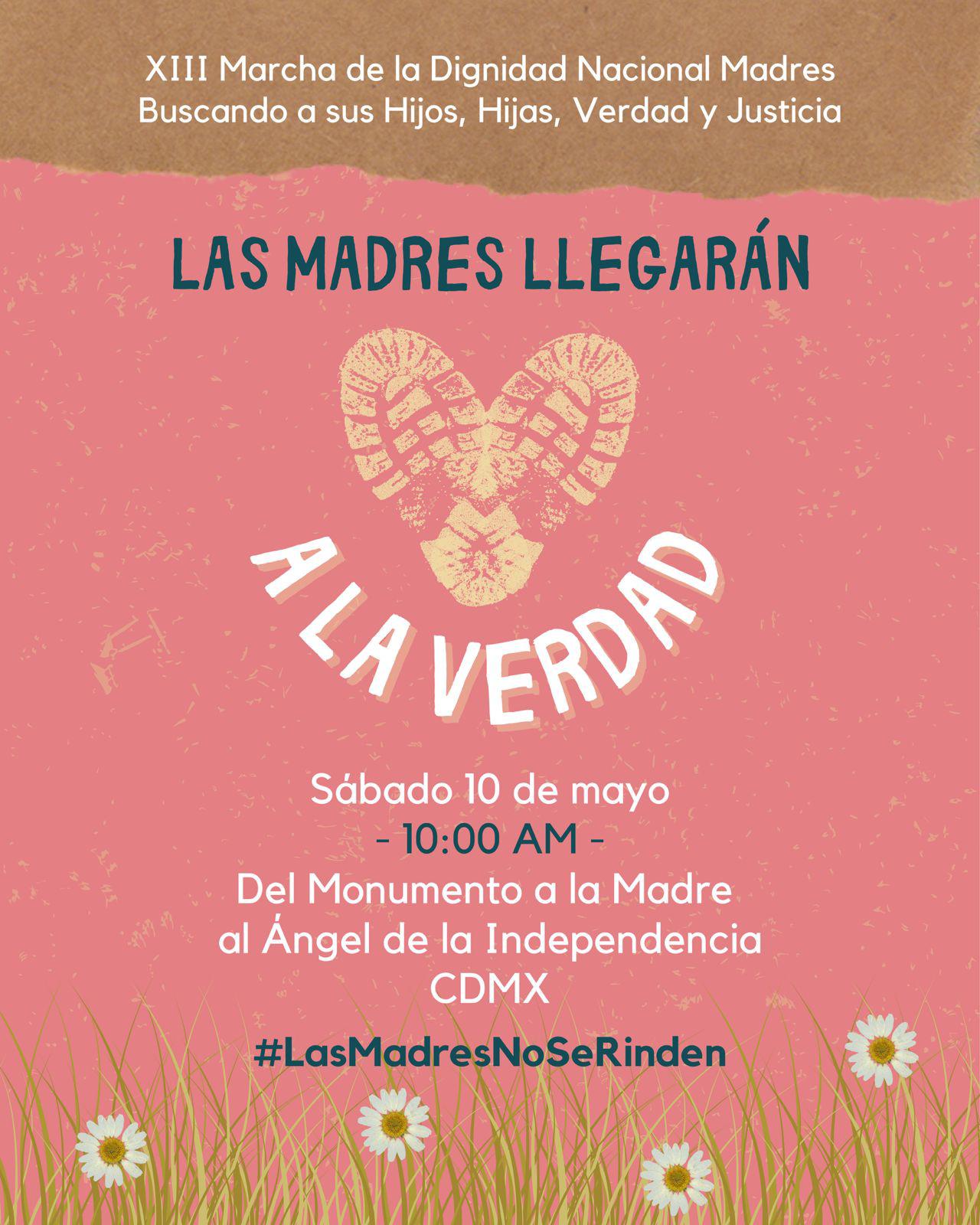 $!Madres buscadoras y colectivos convocan a marcha nacional el 10 de mayo en CDMX por los más de 127 mil desaparecidos en el país