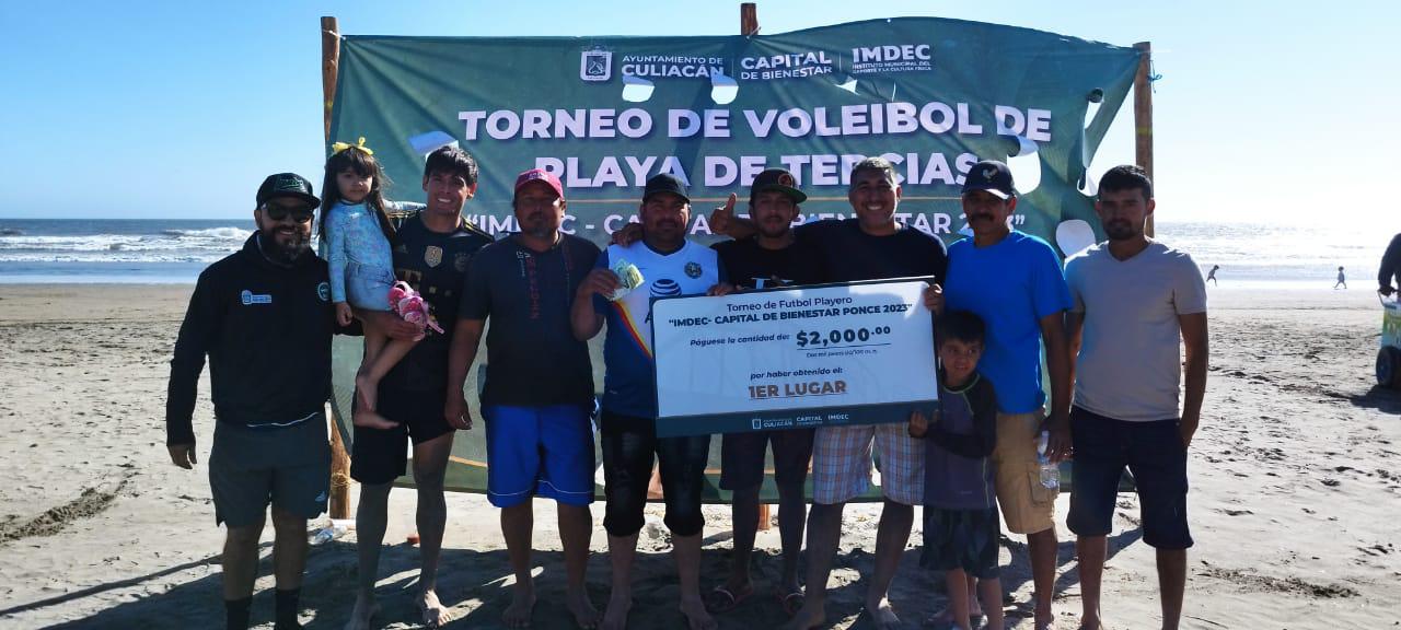 $!Concluye con éxito torneo de voleibol y futbol playero en Ponce