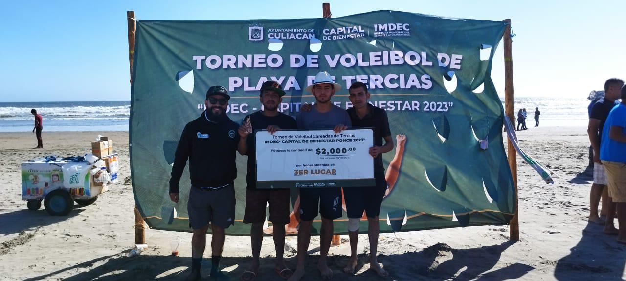 $!Concluye con éxito torneo de voleibol y futbol playero en Ponce