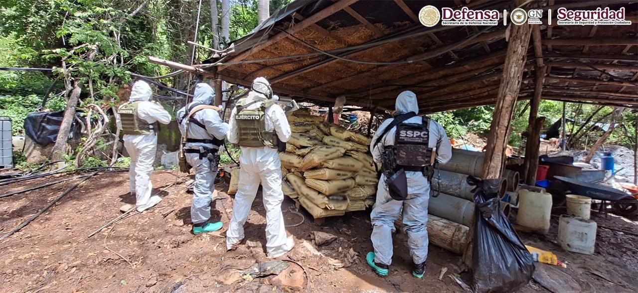 $!Desmantelan 4 laboratorios clandestinos en Michoacán y Guerrero