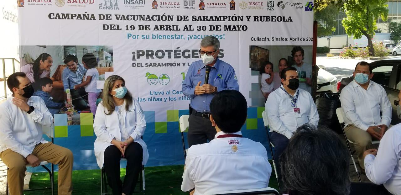 $!Inicia oficialmente campaña de vacunación contra sarampión y rubéola; se aplicarán 202 mil dosis