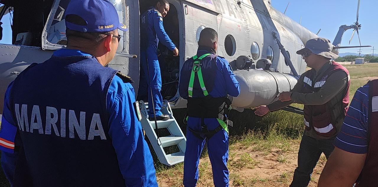 $!Lleva Marina despensas y agua a comunidades afectadas de Sinaloa y Sonora