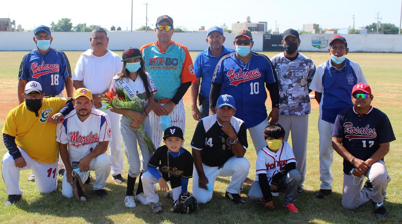 $!Inauguran en Escuinapa Liga de Beisbol Veteranos 40 Años y Más