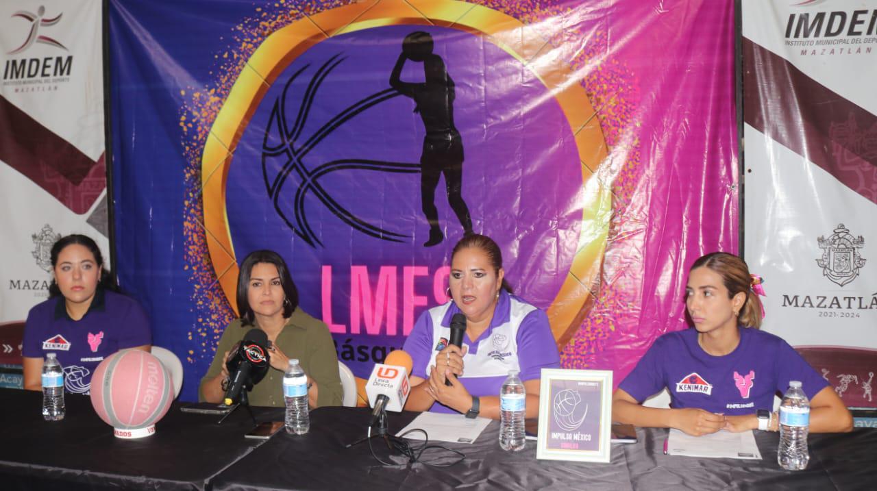 $!Presentan Liga Mayor Femenil de Basquetbol de Sinaloa en Mazatlán