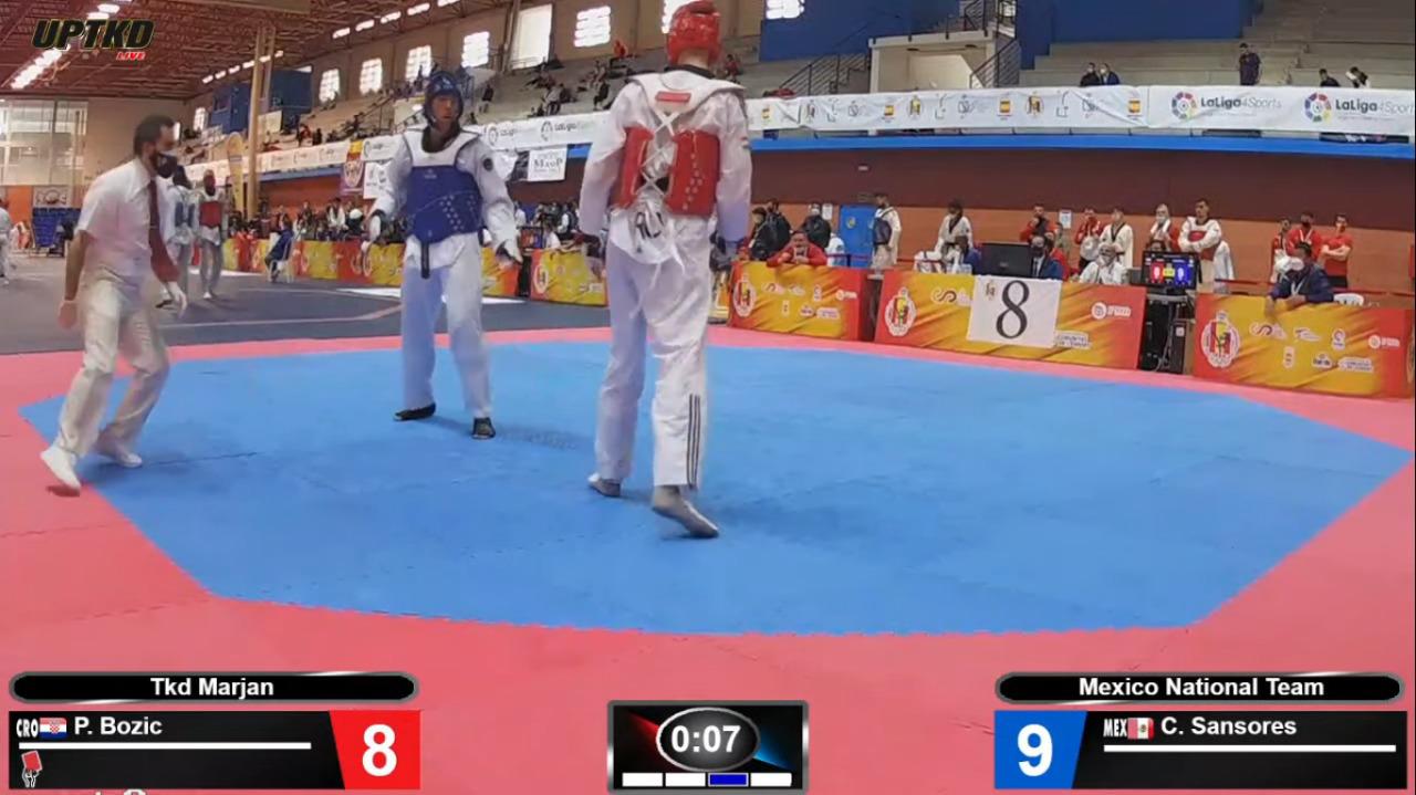 $!María Espinoza conquista la plata en Open de España de Taekwondo