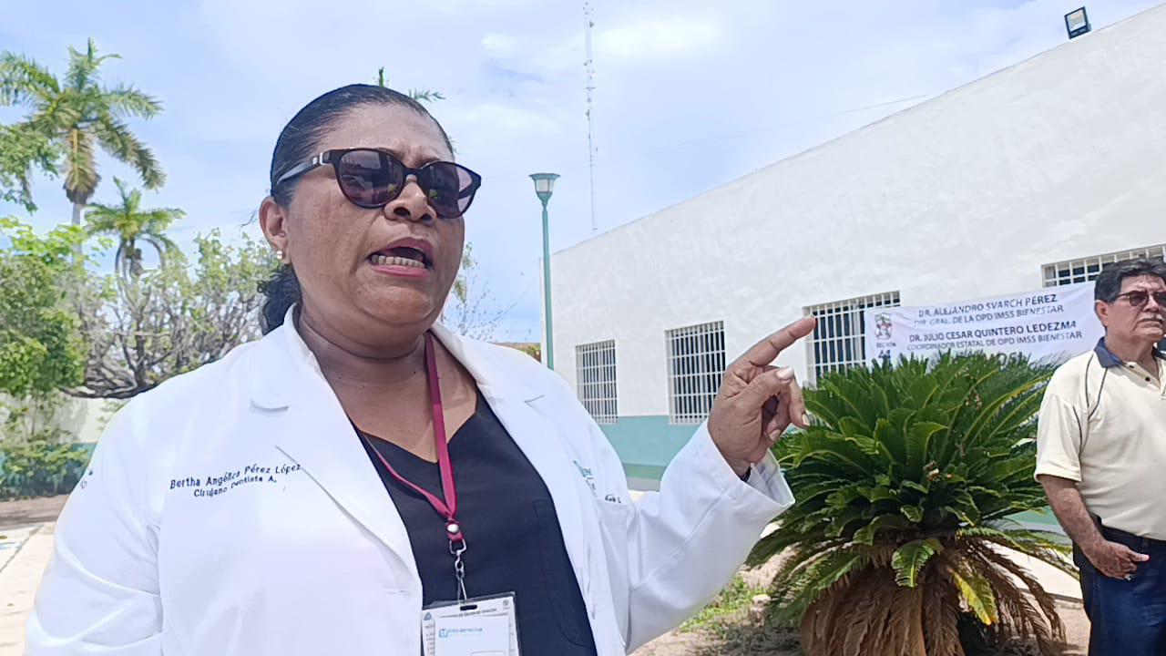 $!Protestan en el Sector Salud de Escuinapa para defender sus derechos