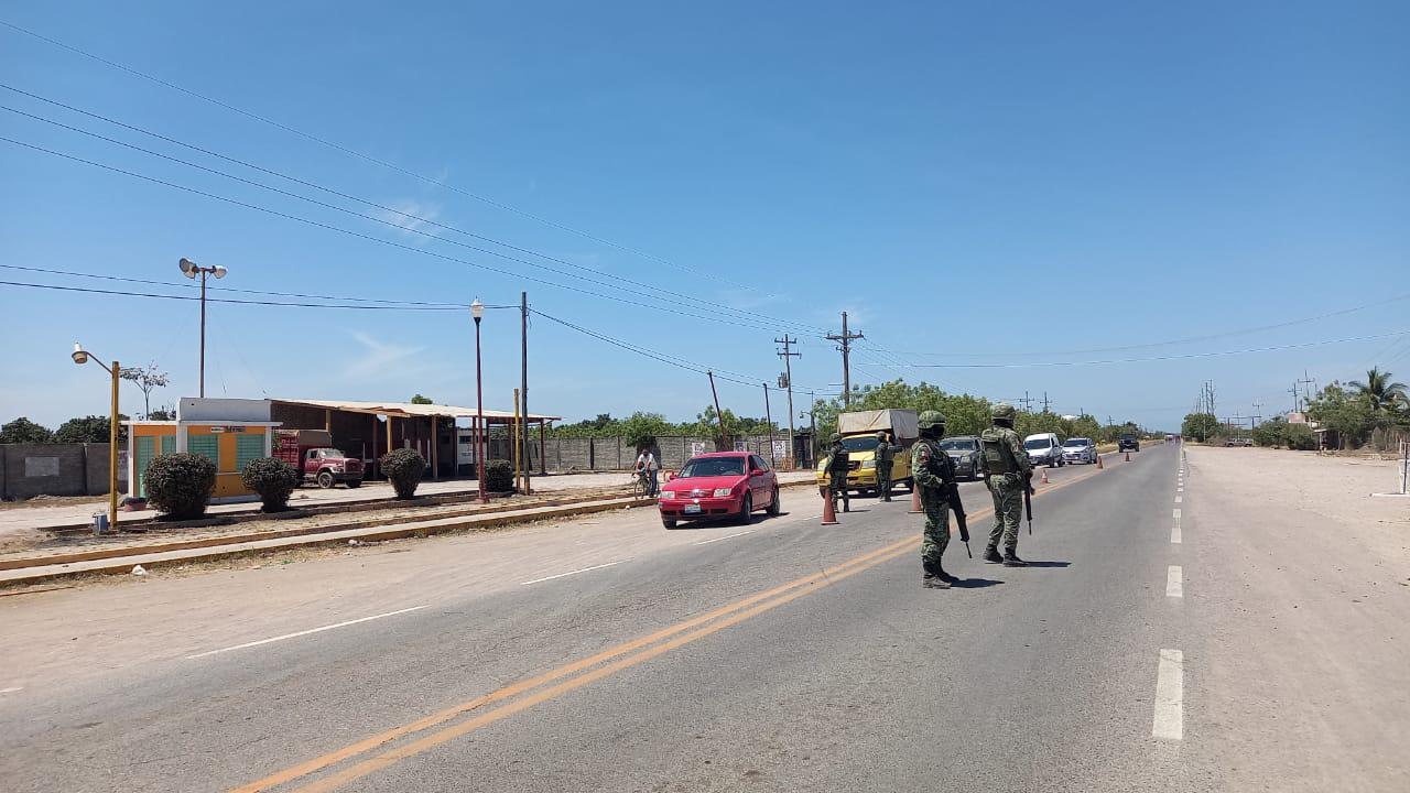 $!En Escuinapa se despliegan Ejército, Marina y Guardia Nacional tras reporte de grupo armado