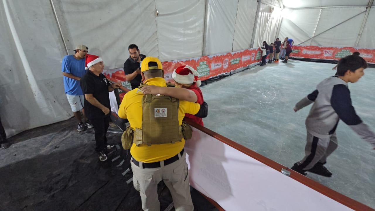 $!Inauguran pista de hielo en Rosario tras casi un mes de espera