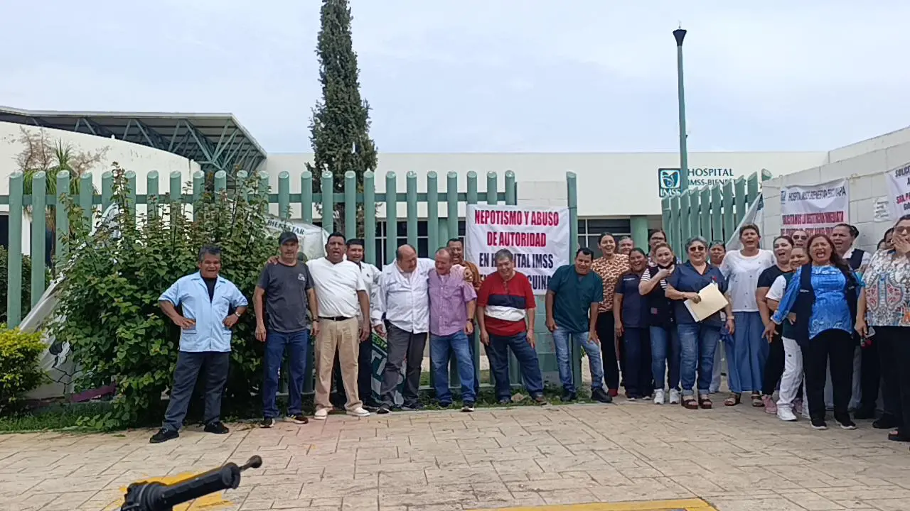 $!Exige personal de IMSS Bienestar Escuinapa destitución de director; lo acusan de nepotismo