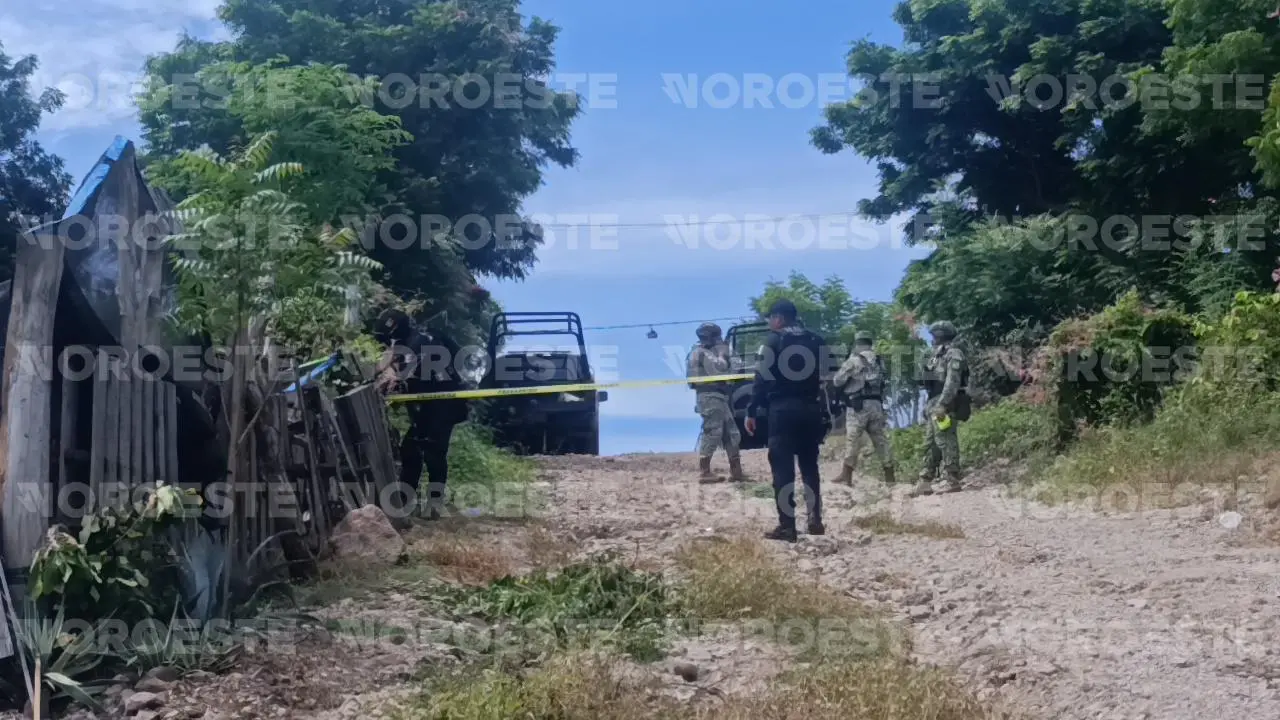 $!Asesinan a balazos a un hombre en la Colonia El Roblito, en Escuinapa
