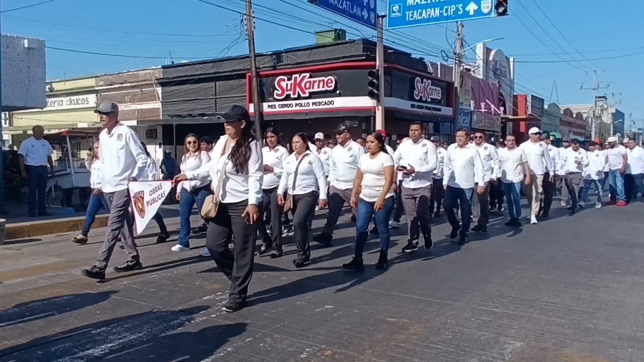 $!Con poca asistencia, conmemoran el Día del Trabajo en Escuinapa