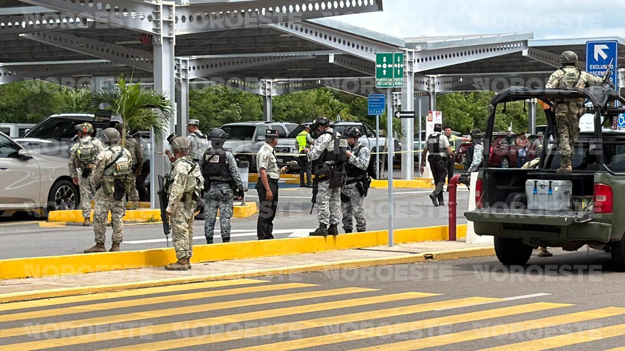 $!Balacera y persecución se registra en la zona del aeropuerto en Mazatlán