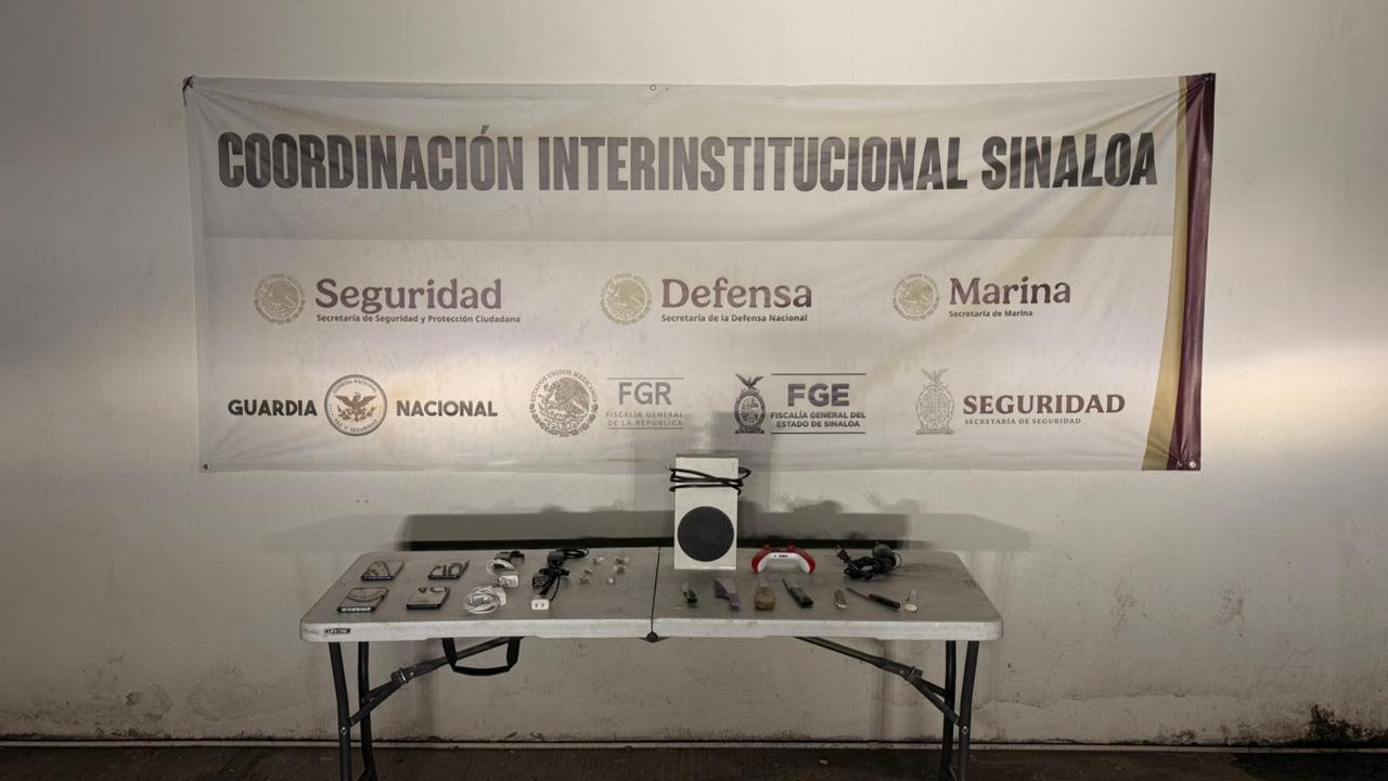 $!Aseguran droga, teléfonos y una consola de videojuego tras revisión en el Centro Penal de Aguaruto