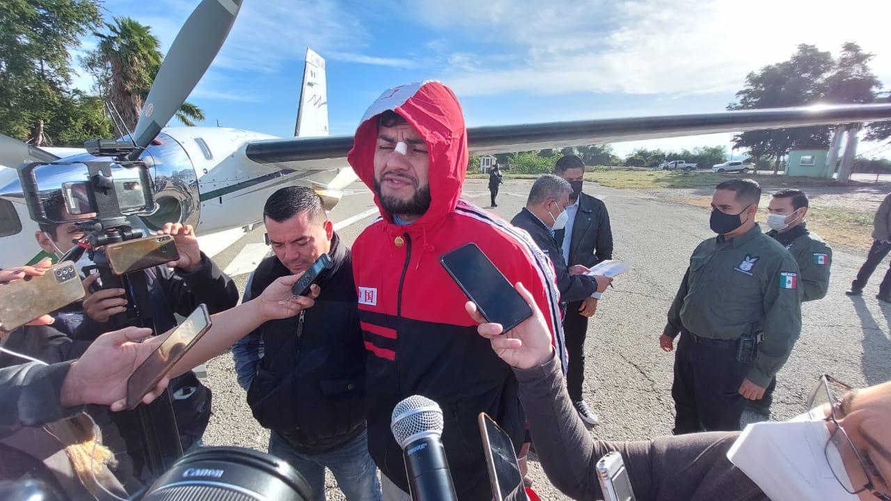 $!Alexis Cervantes llega a Guasave en vuelo directo desde Morelia