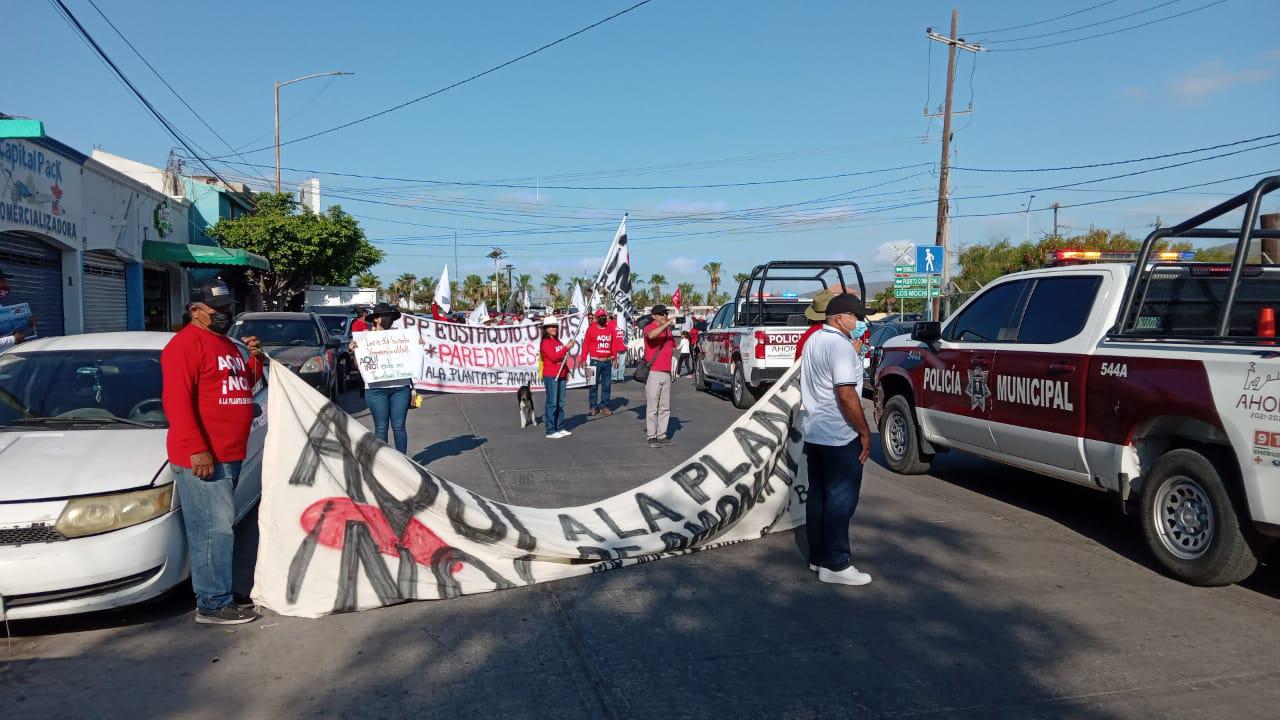 $!Comunidades indígenas salen a marchar en contra de la planta de amoniaco en Topolobampo