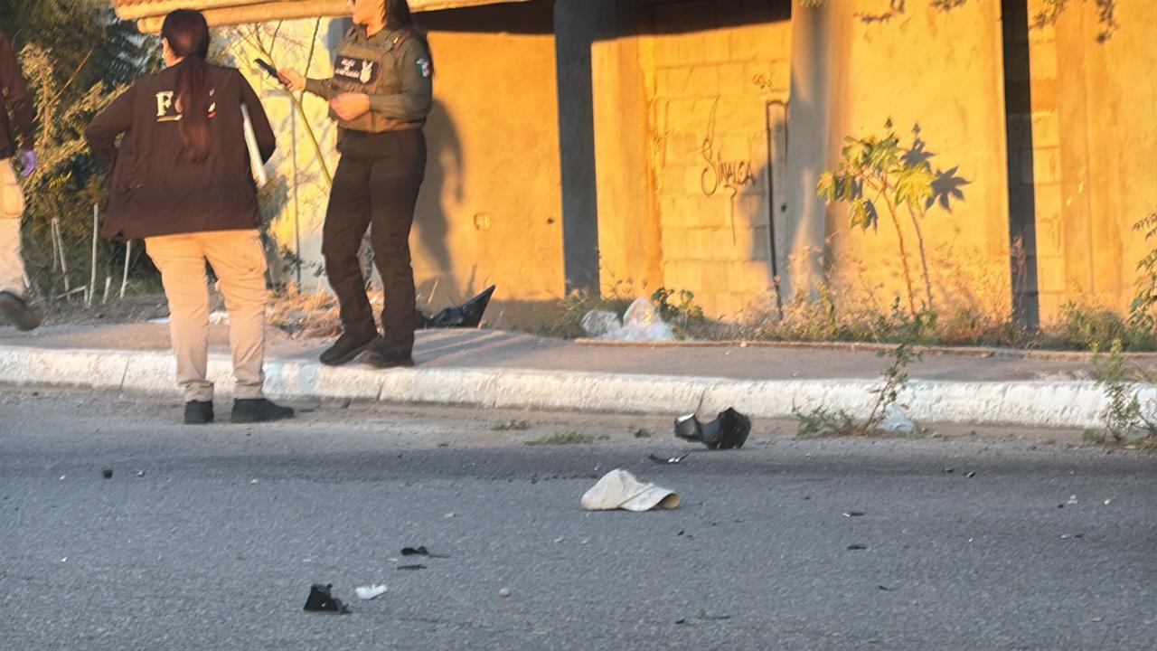 $!Muere motociclista tras accidentarse en carretera hacia Limoncito, en Navolato