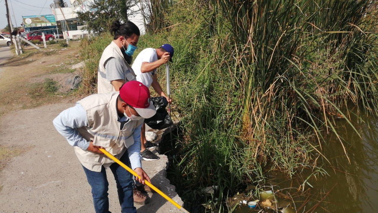$!En Mazatlán limpian Laguna del Camarón; responsabilizan a indigentes de ensuciar