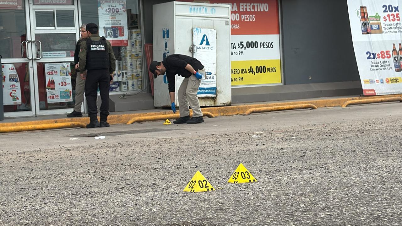 $!Tienda y gasolinera resultan baleadas en Costa Rica, Culiacán