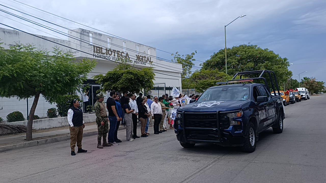 $!Dan banderazo del Operativo de Seguridad para las Fiestas del Mar de Las Cabras