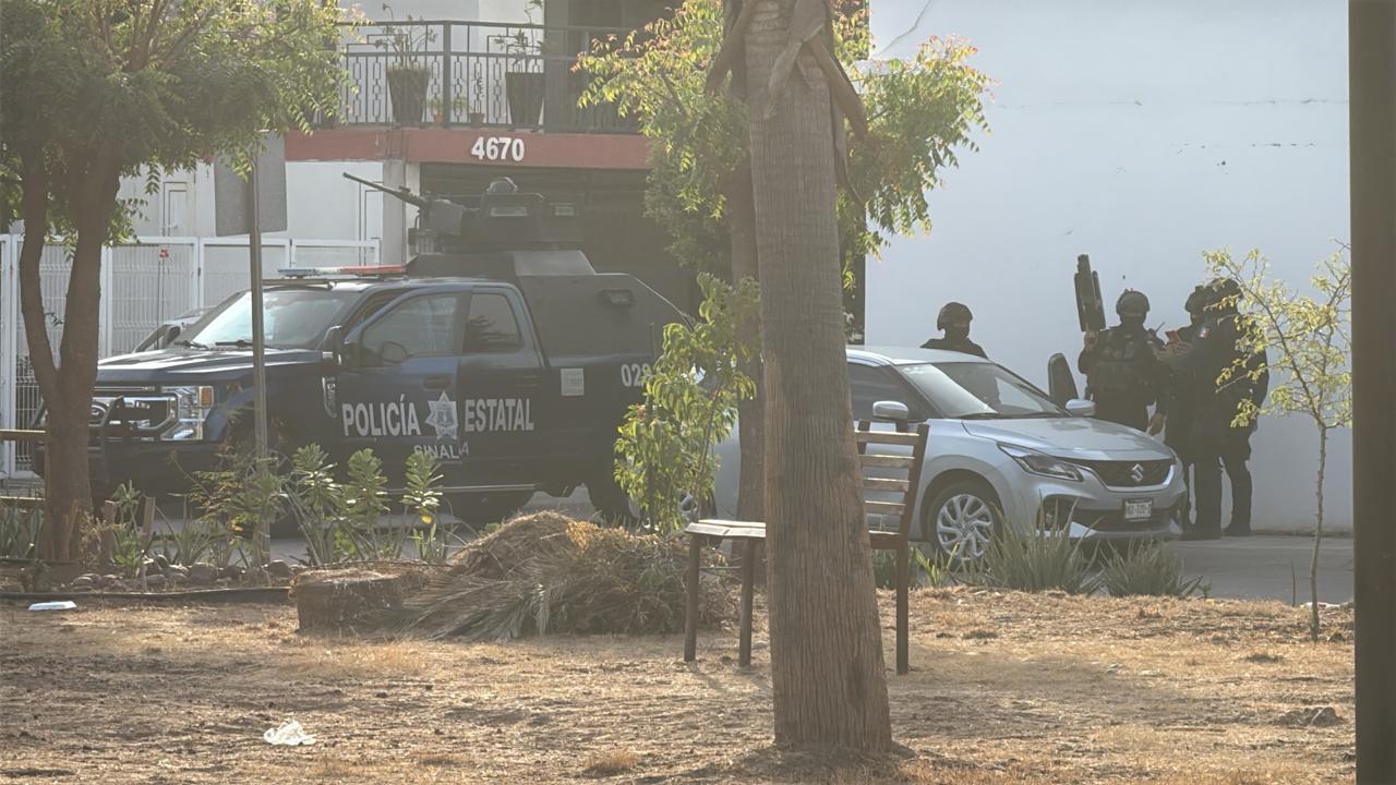 $!Despliegan fuerte operativo entre las calles del sector Portalegre, al norte de Culiacán