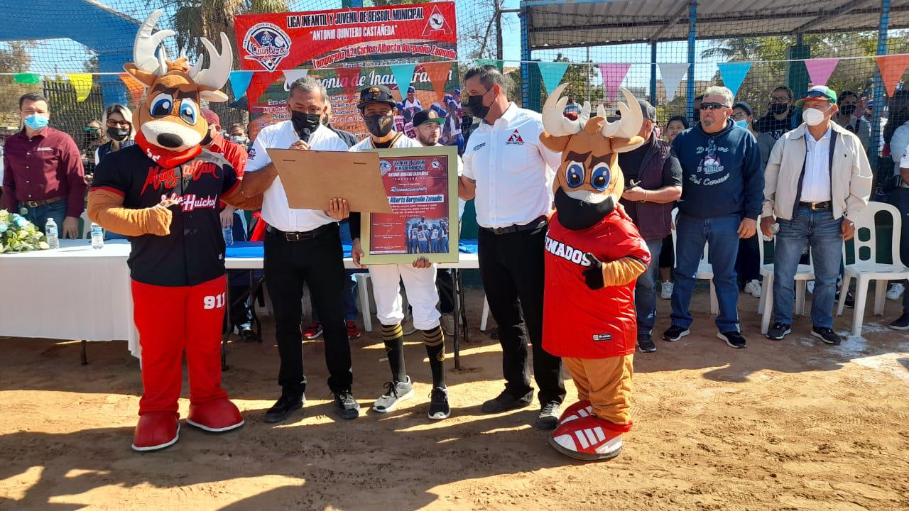 $!Inauguran la edición 42 de la Liga de Beisbol Infantil y Juvenil Quintero Castañeda