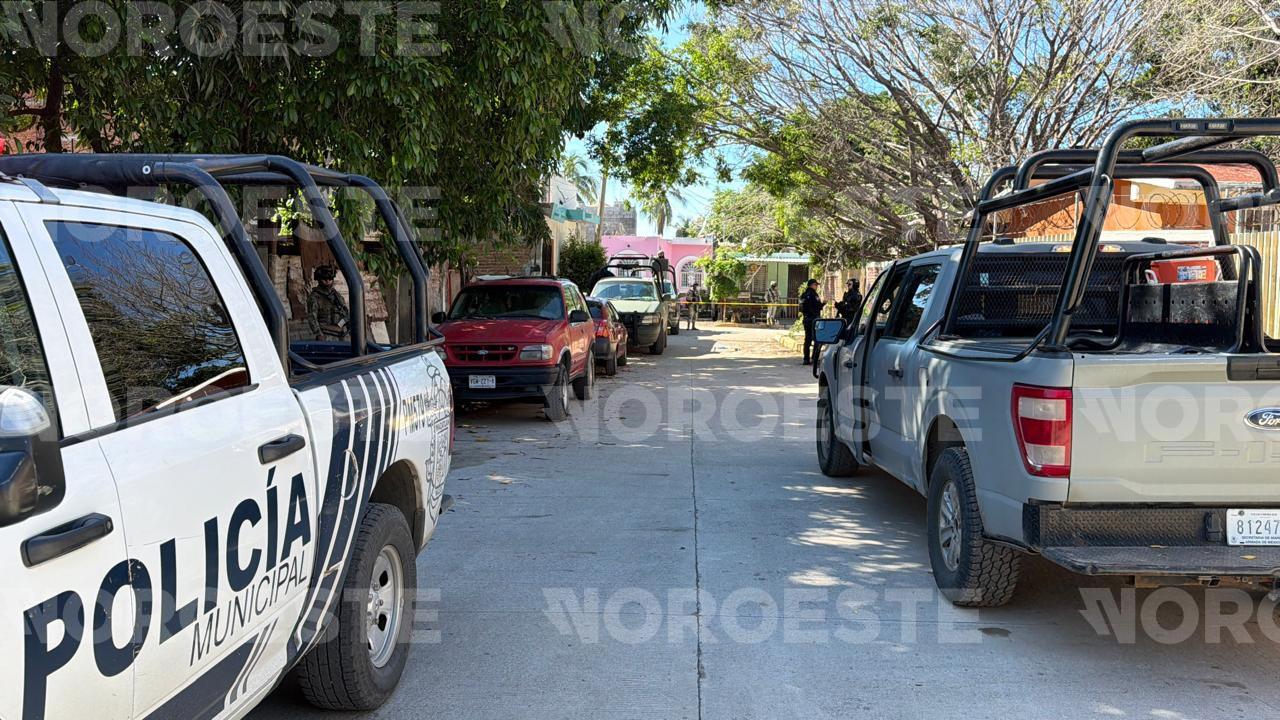 $!Disparos de arma larga impactan casa en la colonia Azteca de Mazatlán