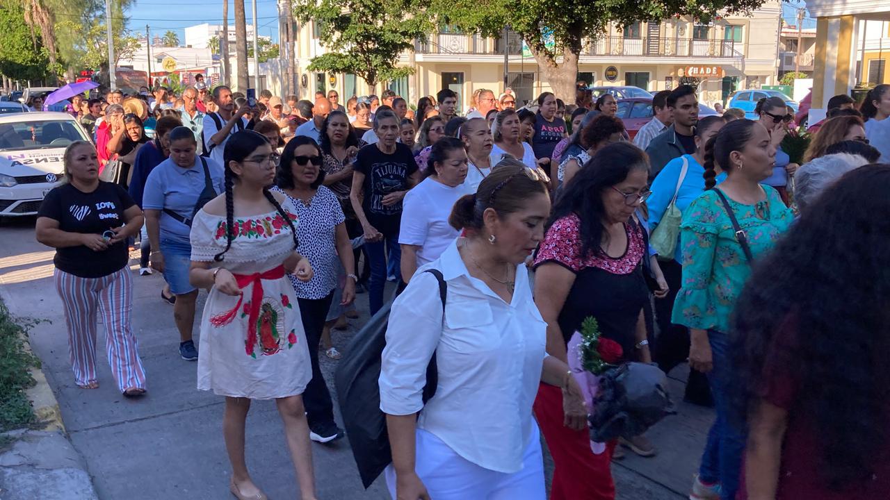 $!Realizan peregrinación y misa en La Puntilla en honor de la Virgen de Guadalupe