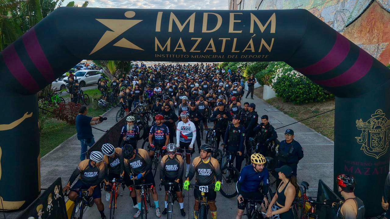 $!Mazatlán pedalea: más de mil ciclistas en Pueblos y Paisajes 2026