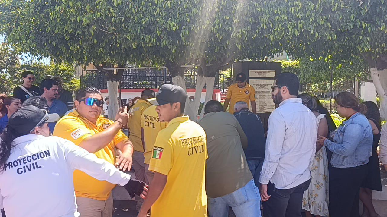 $!Participa Escuinapa en Simulacro Nacional atendiendo alerta de sismo