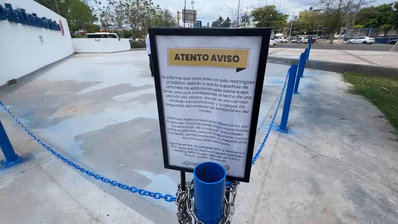 $!Piden remover cadenas en el Centro de Ciencias de Sinaloa