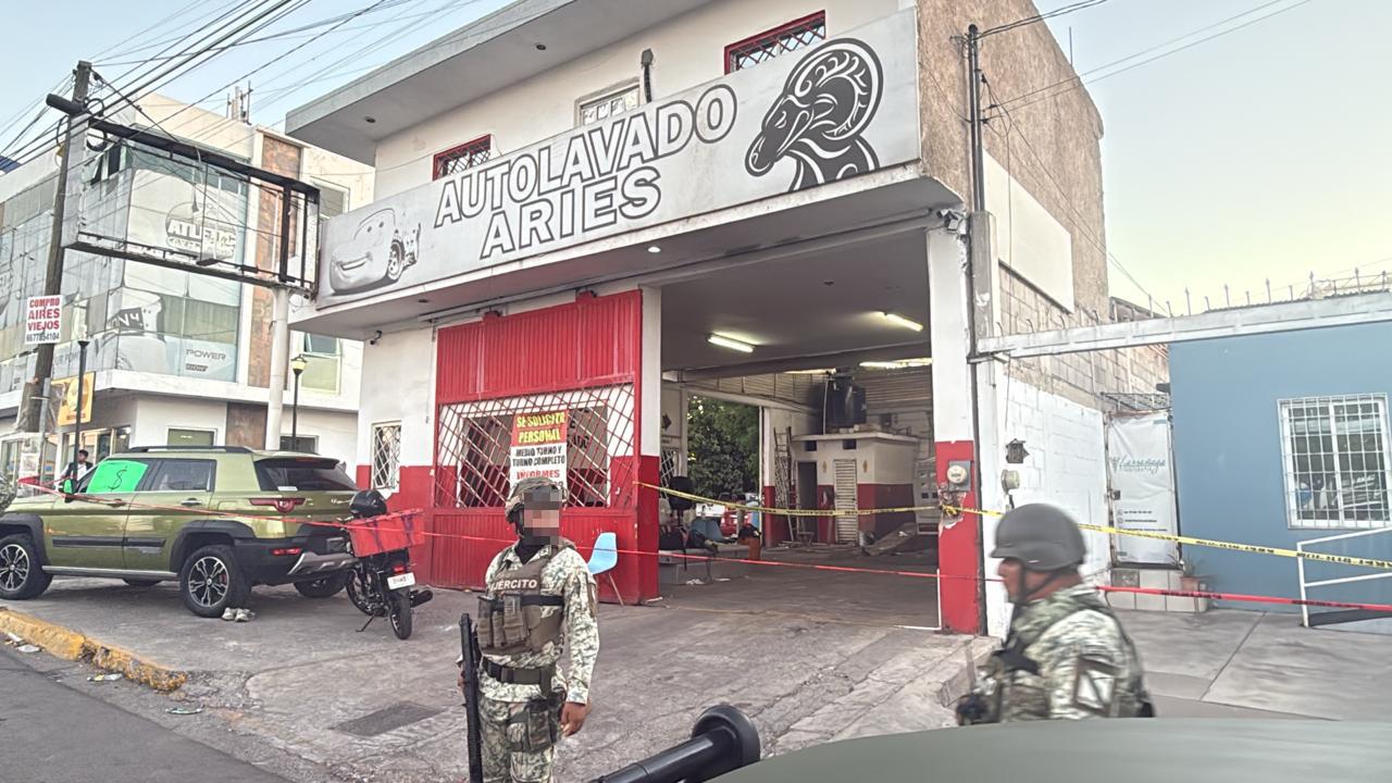 $!Muere hombre tras ataque en autolavado de Villa Colonial, en Culiacán