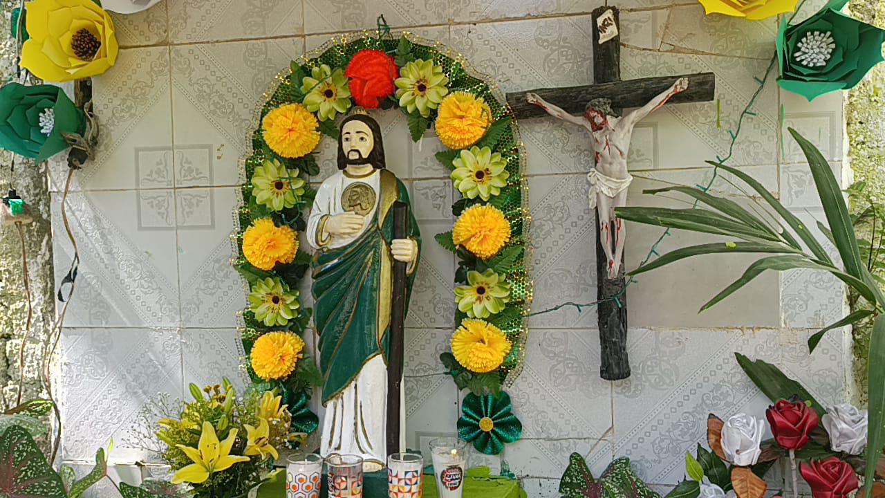 $!Celebran a San Judas Tadeo en calles y hogares de Escuinapa