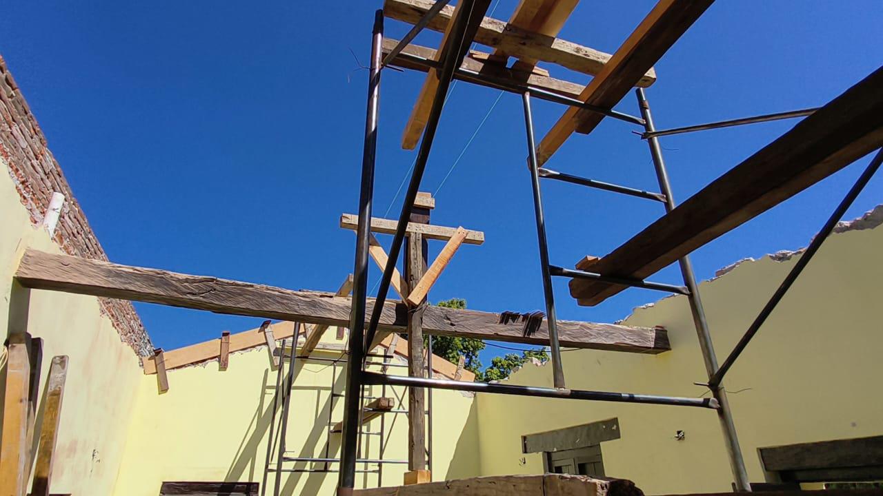 $!Techos del Museo Lola Beltrán son reparados por filtración, dice Alcaldesa de Rosario