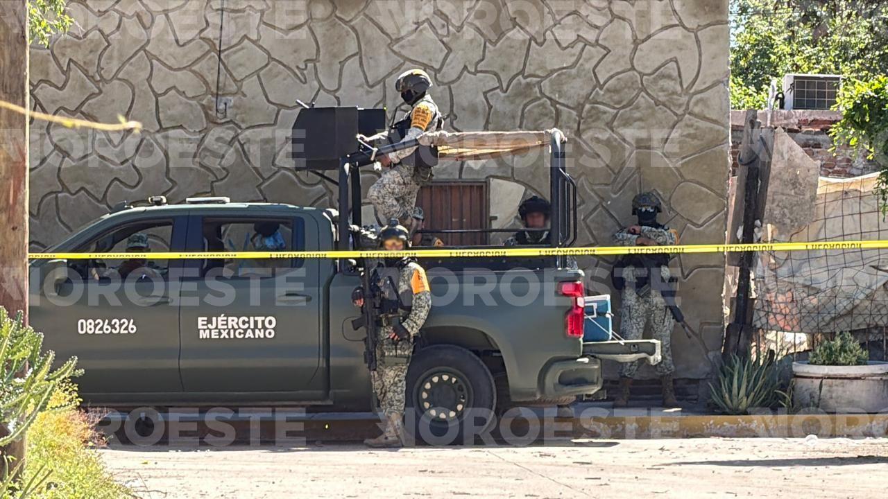 $!Disparos de arma larga impactan casa en la colonia Azteca de Mazatlán