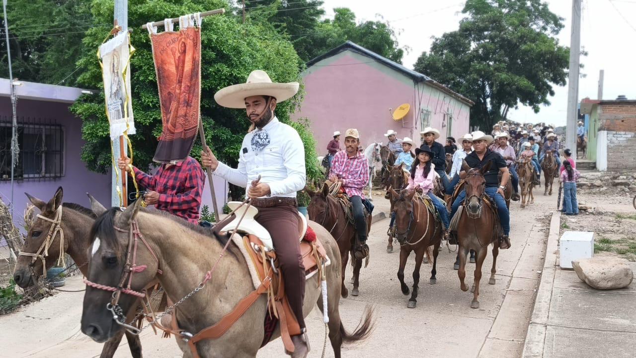 $!Realizan en Cacalotán, Rosario, la segunda edición de la cabalgata en honor a Nuestra Señora de Loreto
