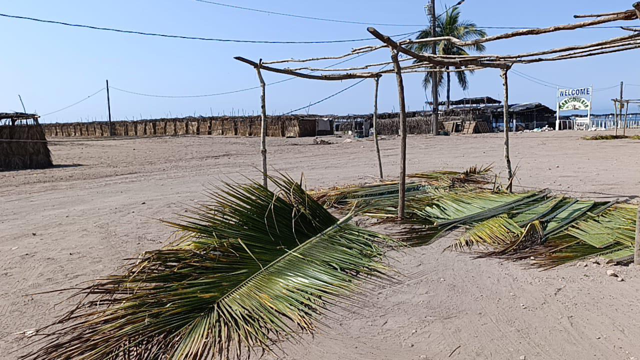 $!Vence plazo para pago de enramadas en Las Cabras, en Escuinapa