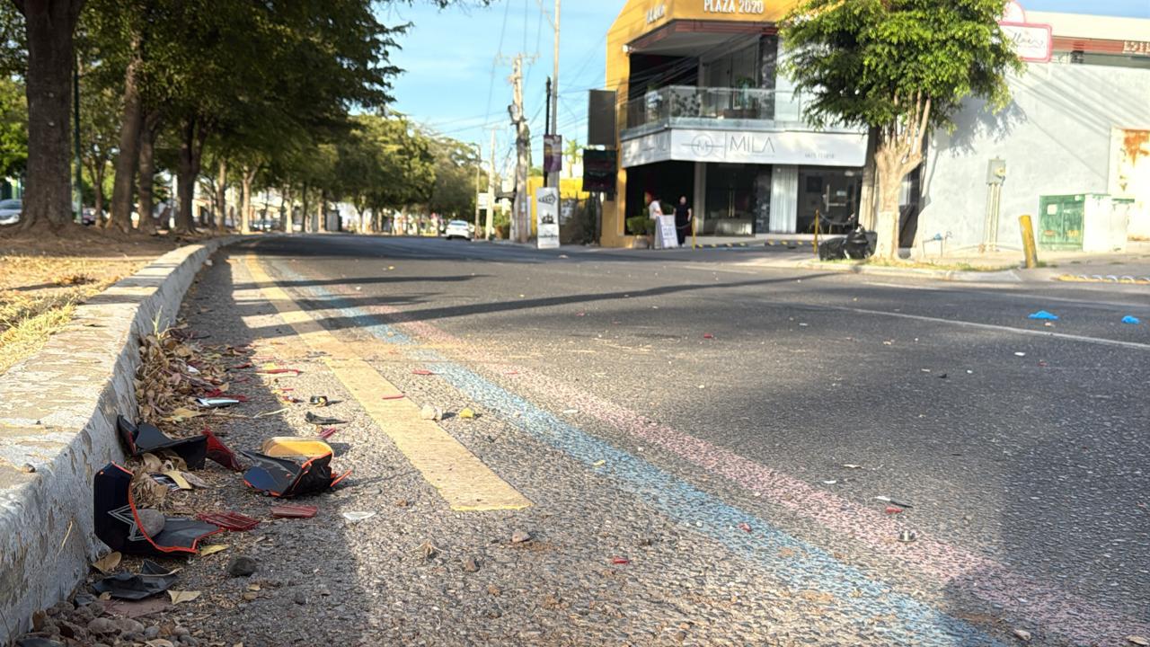 $!Agente de Tránsito resulta lesionado tras choque en el Malecón Viejo, en Culiacán