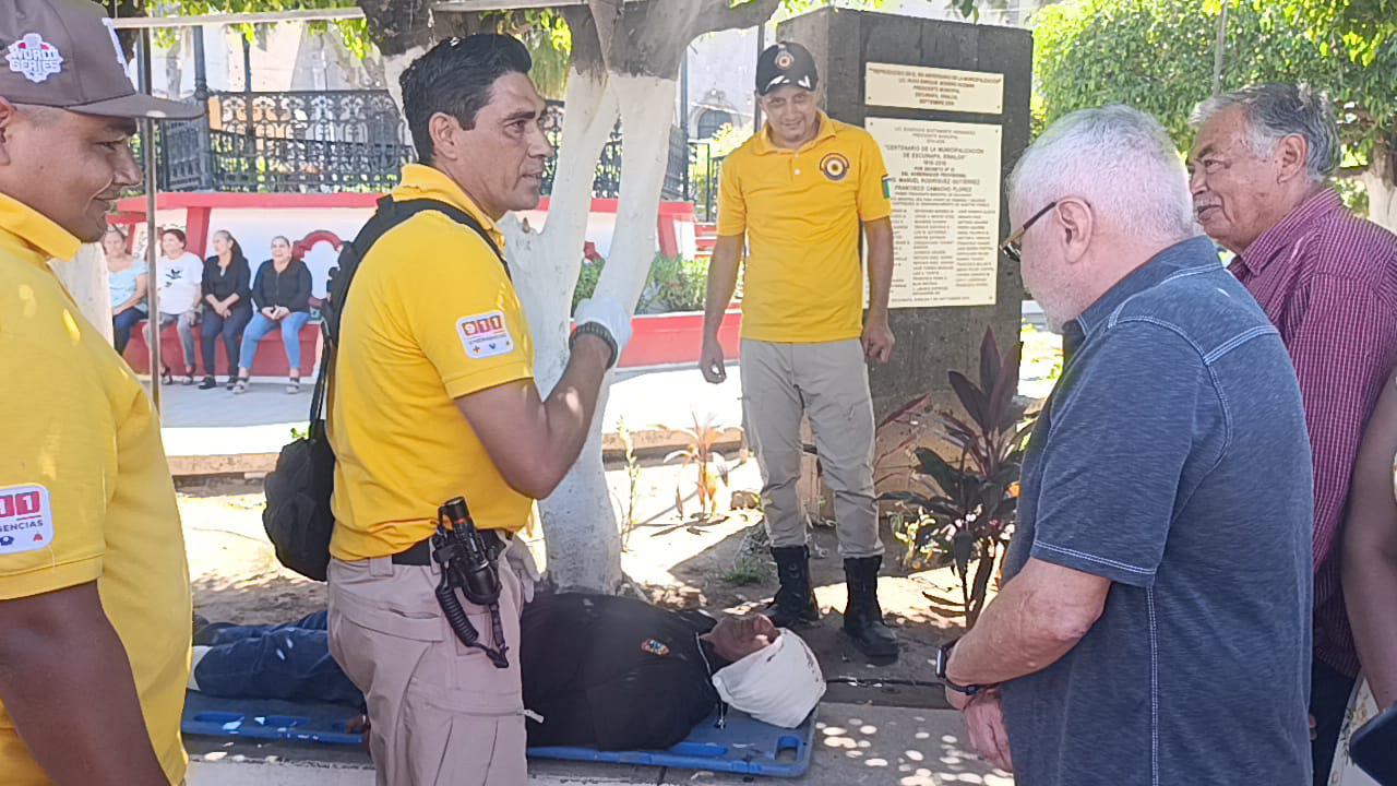 $!Participa Escuinapa en Simulacro Nacional atendiendo alerta de sismo