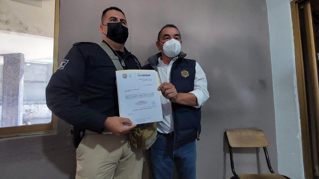 $!Seguridad con respeto a los derechos humanos y con perspectiva de género, promete nuevo jefe policiaco en Guasave