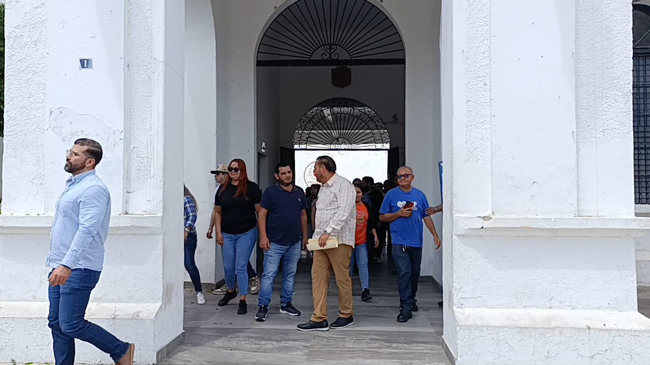 $!Realizan Simulacro Nacional en Ayuntamiento de Escuinapa