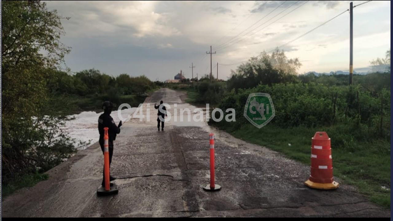 $!Alerta Seguridad Pública de Sinaloa de daños ocasionados por las lluvias de esta madrugada; cierran carreteras